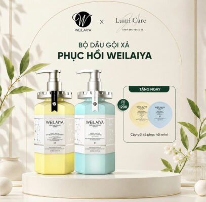Bộ dầu gội phục hồi đa tầng Nấm Truffle Weilaiya 450ml