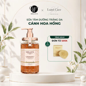Sữa Tắm Weilaiya Sáng Da Từ Hoa Hồng Damask Dạng Gel 450ml